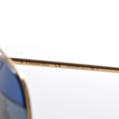 Christian Dior Split 1 Aviator Sunglasses Navy Gold 5 of 6