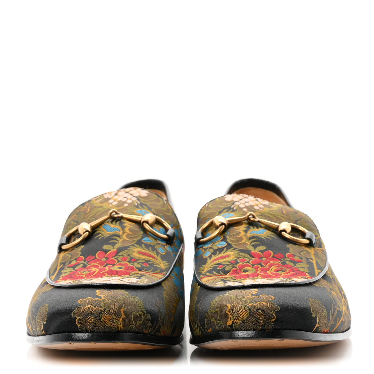 Jacquard Horsebit Artichoke Flower Mens Jordaan Loafers 10.5 Black Multicolor