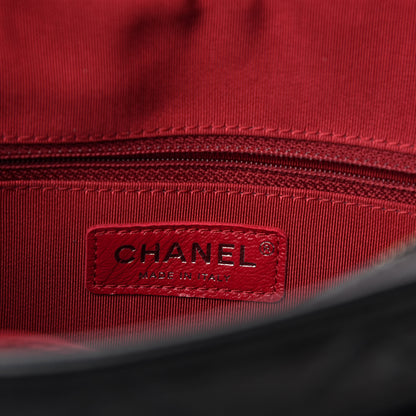 Chanel Aged Calfskin Quilted Medium Gabrielle Hobo Black 9 of 11