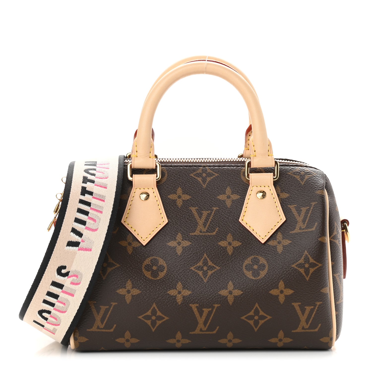 Louis Vuitton Monogram Speedy Bandouliere 20 Black 1 of 8