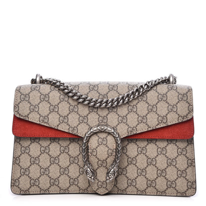 Gucci GG Supreme Monogram Small Dionysus Shoulder Bag Red 1 of 9