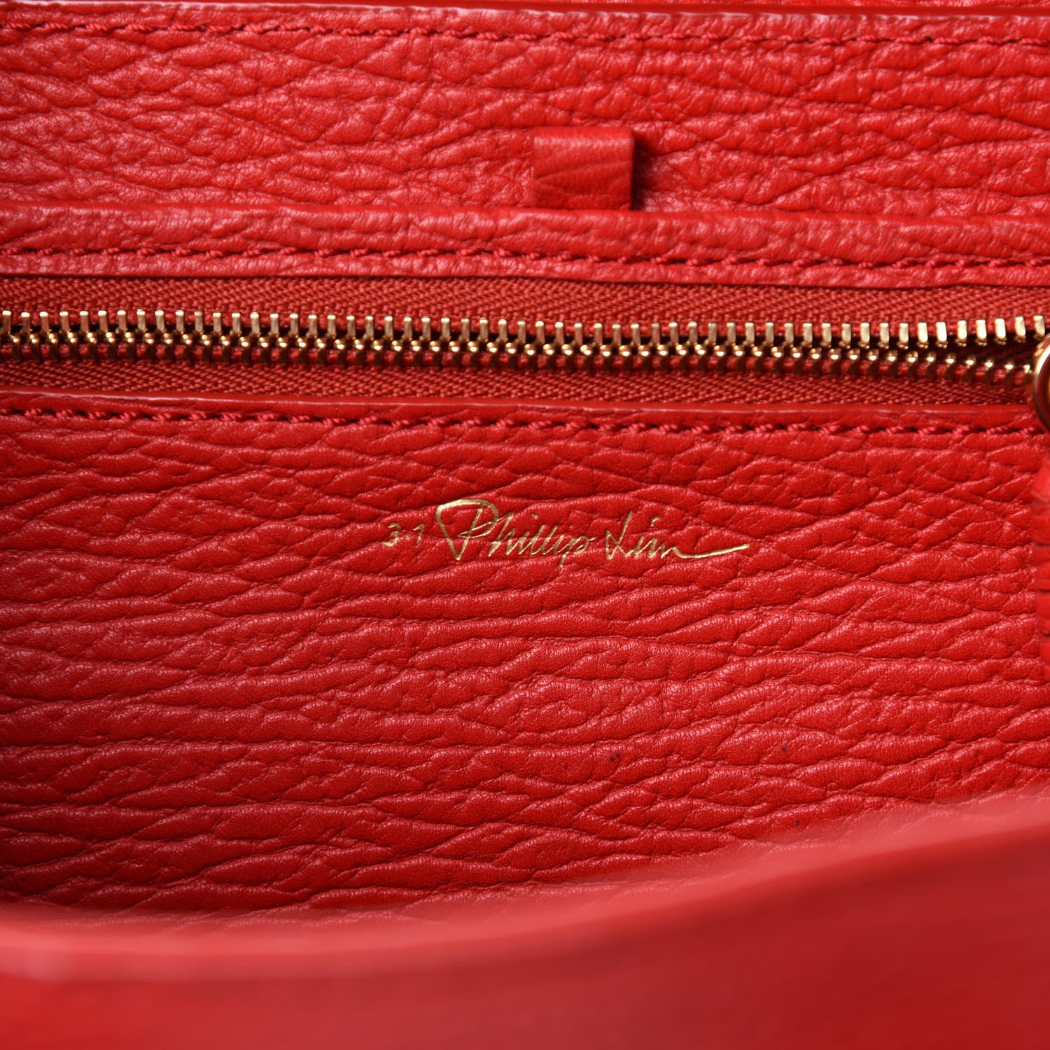 3.1 Phillip Lim Textured Calfskin Mini Pashli Satchel Red 12 of 14