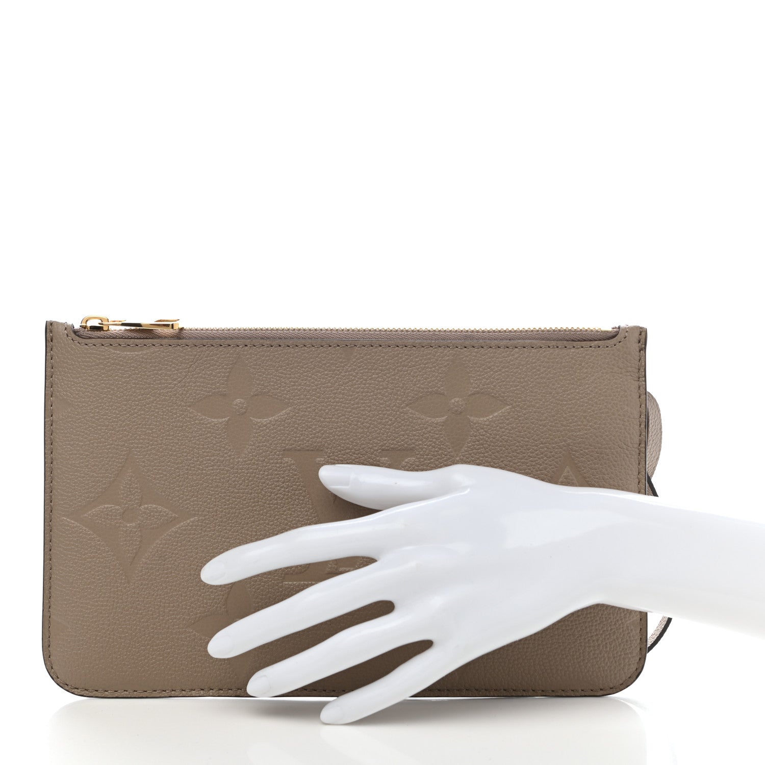 Louis Vuitton Empreinte Monogram Giant Neverfull MM Pochette Tourterelle 2 of 6