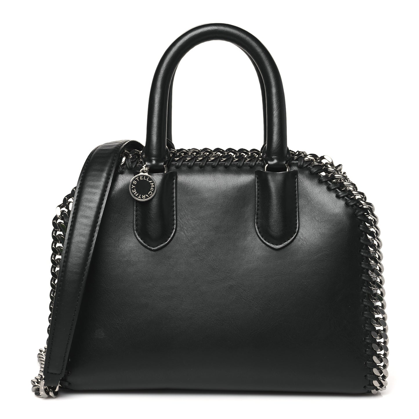 Eco Alter Nappa Mini Falabella Box Top Handle Bag Black