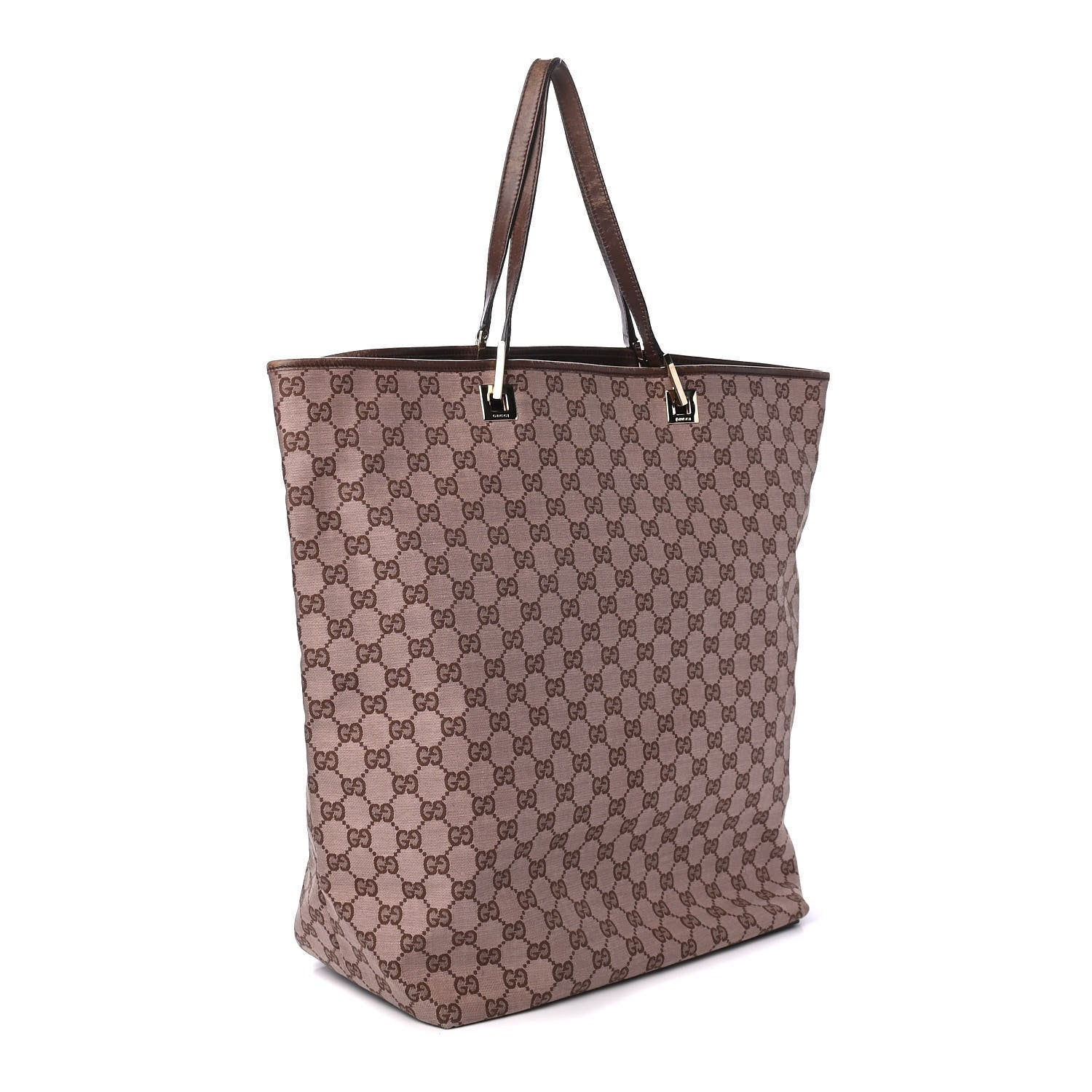 Gucci Monogram Large Bucket Tote Dark Brown 2 of 5