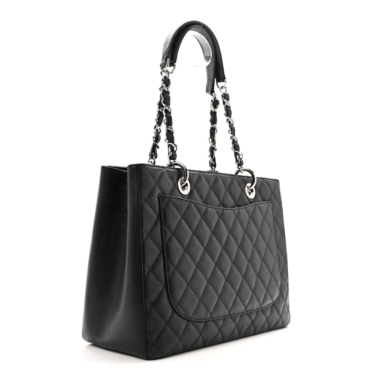 Chanel Caviar Quilted Grand Shopping Tote GST Black 3 of 15