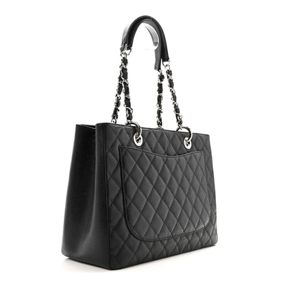 Chanel Caviar Quilted Grand Shopping Tote GST Black 3 of 15