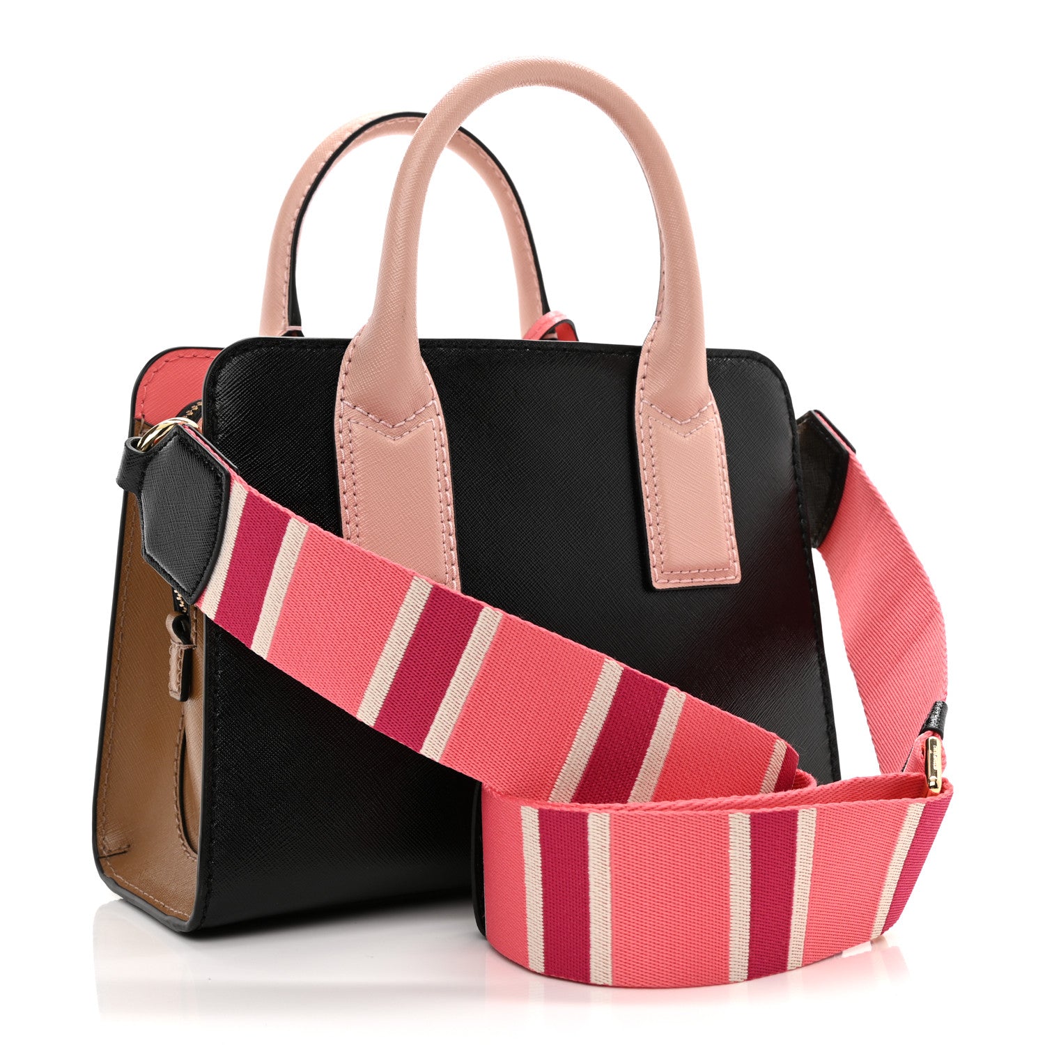 Marc Jacobs Saffiano Little Big Shot Tote Black Gazelle 3 of 8