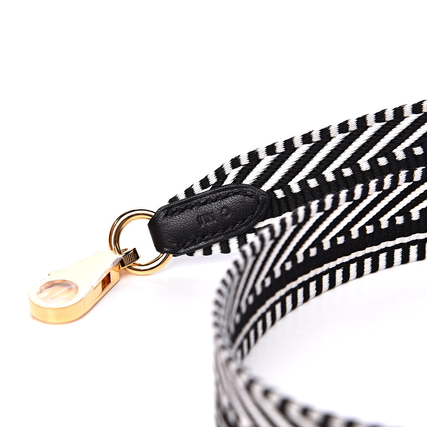 Toile Swift 25mm Sangle Cavale Shoulder Strap Black Ecru