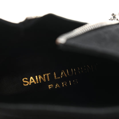 Saint Laurent Suede Soho Niki 85 Zip Booties 37.5 Black 8 of 9