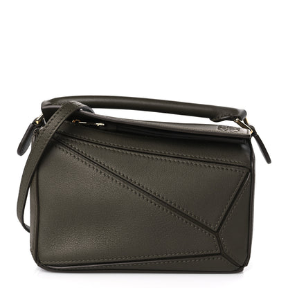 Loewe Calfskin Mini Puzzle Bag Khaki Green 1 of 9