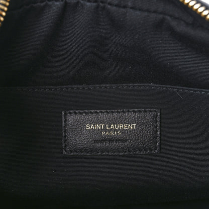 Saint Laurent Calfskin Matelasse Monogram Lou Camera Bag Black 6 of 11