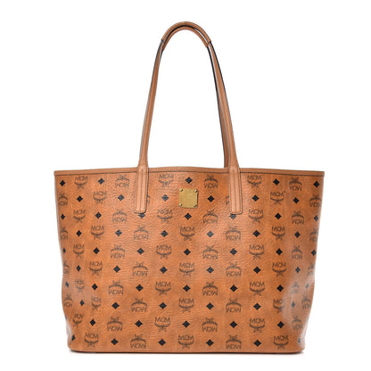 MCM Visetos Shopper Tote Cognac 1 of 12