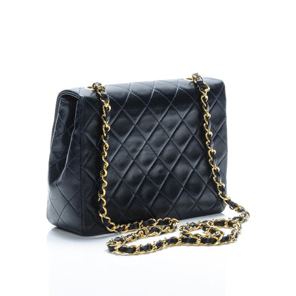 Chanel Lambskin Quilted Small Flap Navy 3 of 8