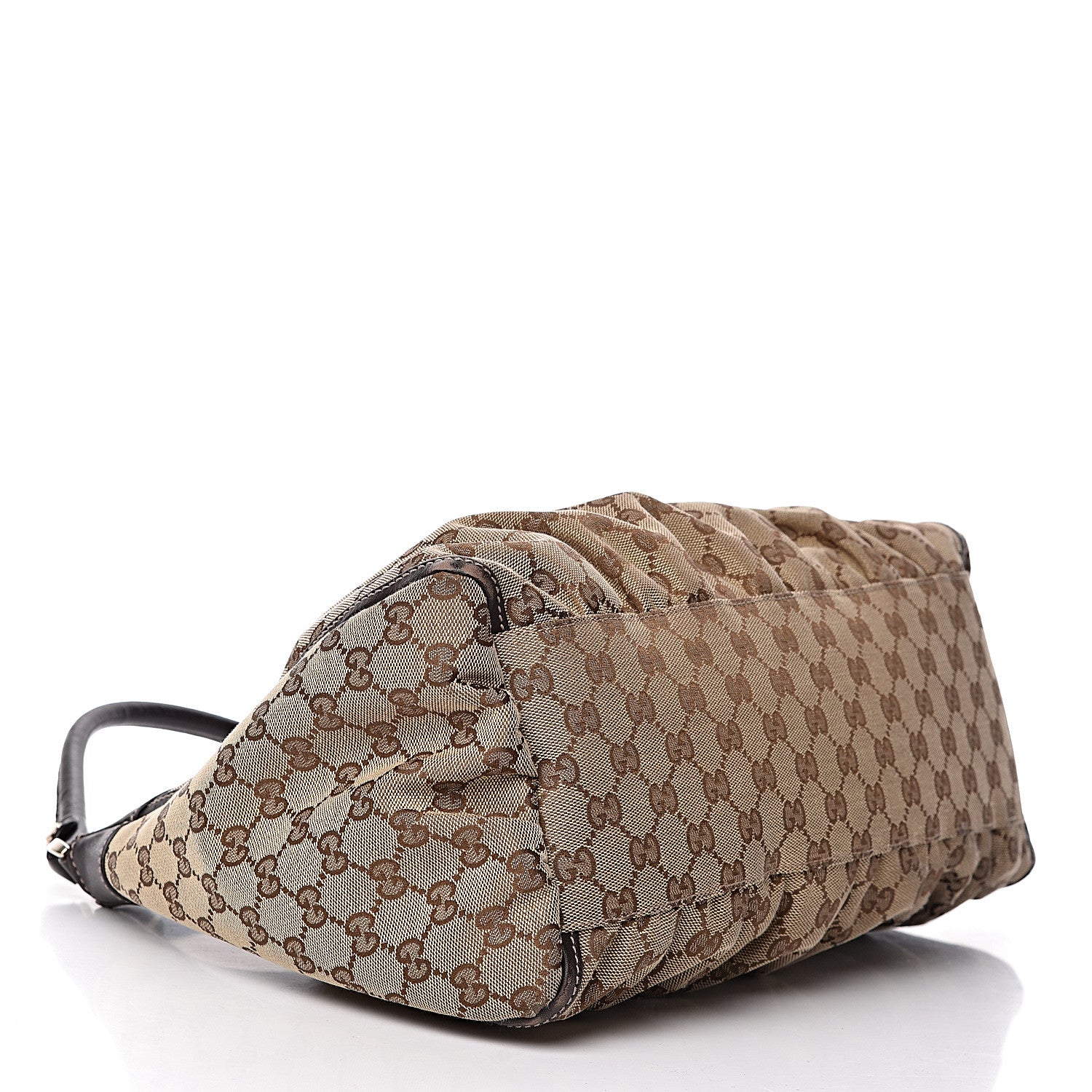 Gucci Monogram Large D Gold Hobo Dark Brown 4 of 10