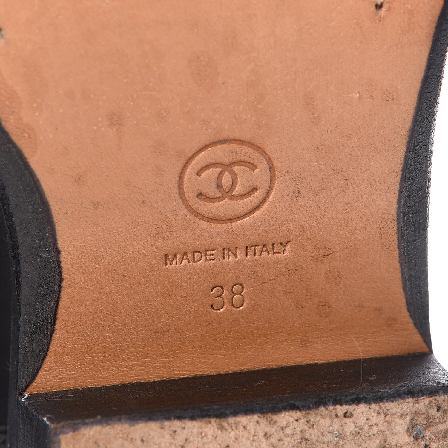 Chanel Calfskin Logo Riding Boots 38 Black 8 of 14