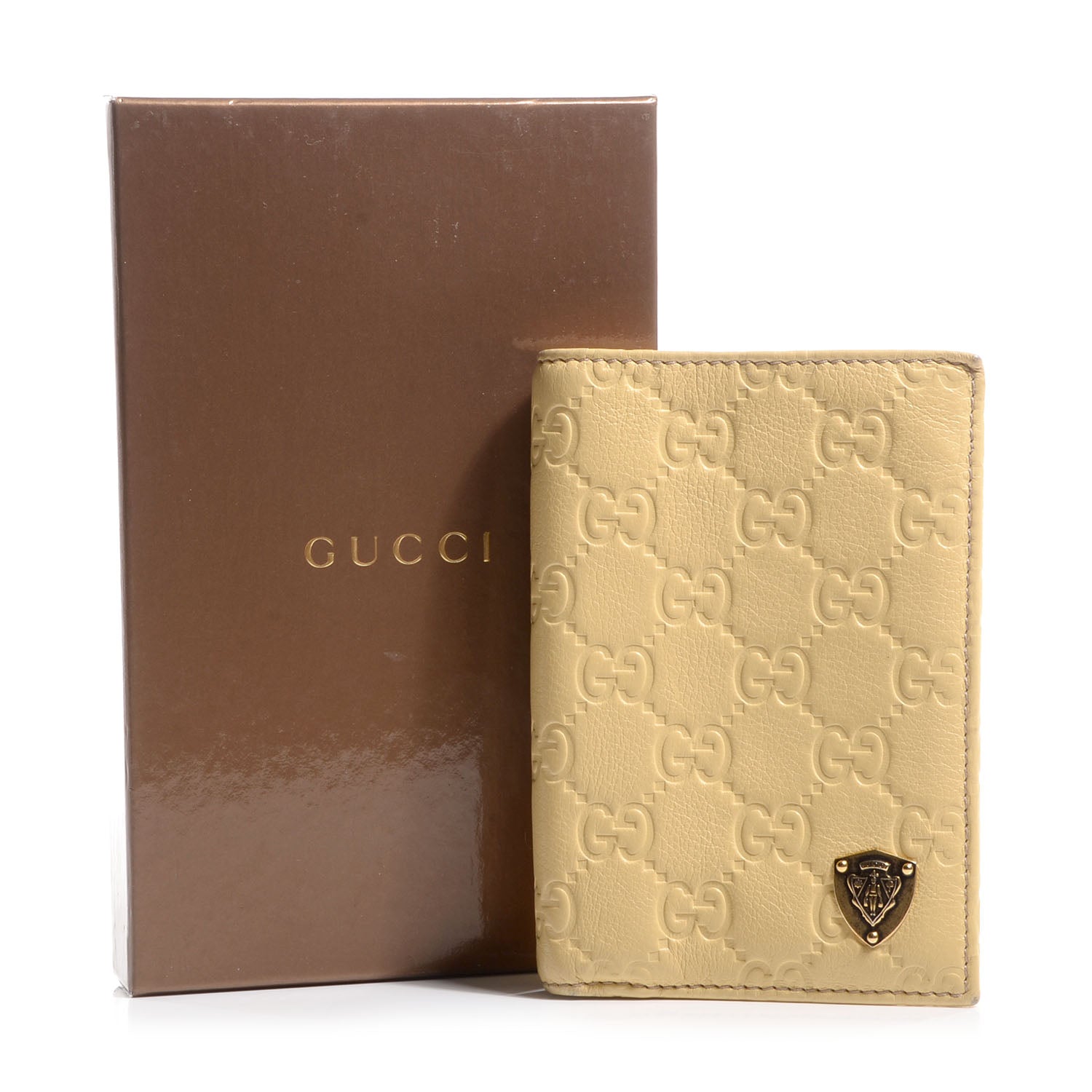 Gucci Guccissima Crest Wallet Yellow 9 of 9