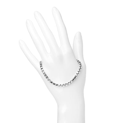 Tiffany Sterling Silver 4mm Venetian Link Bracelet 2 of 4