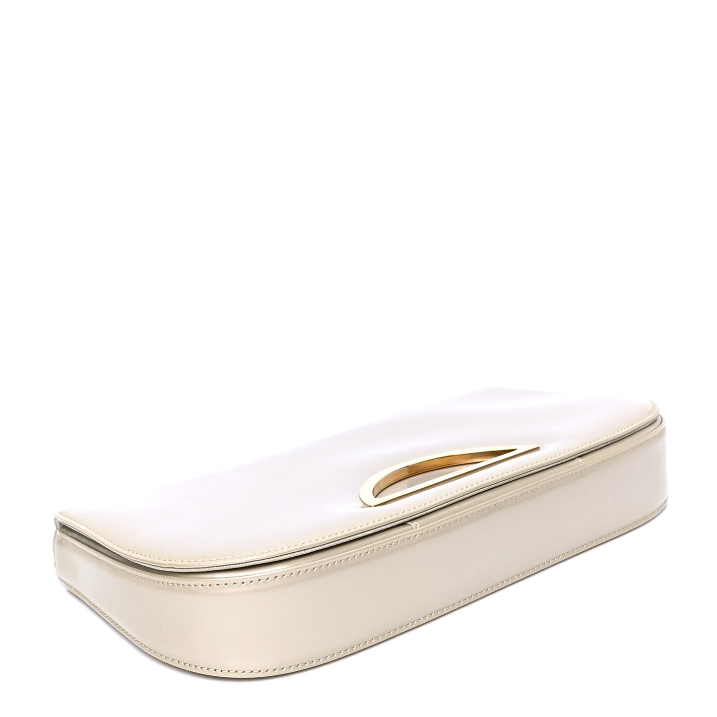 Patent Trotter Maris Pearl Shoulder Bag Light Beige