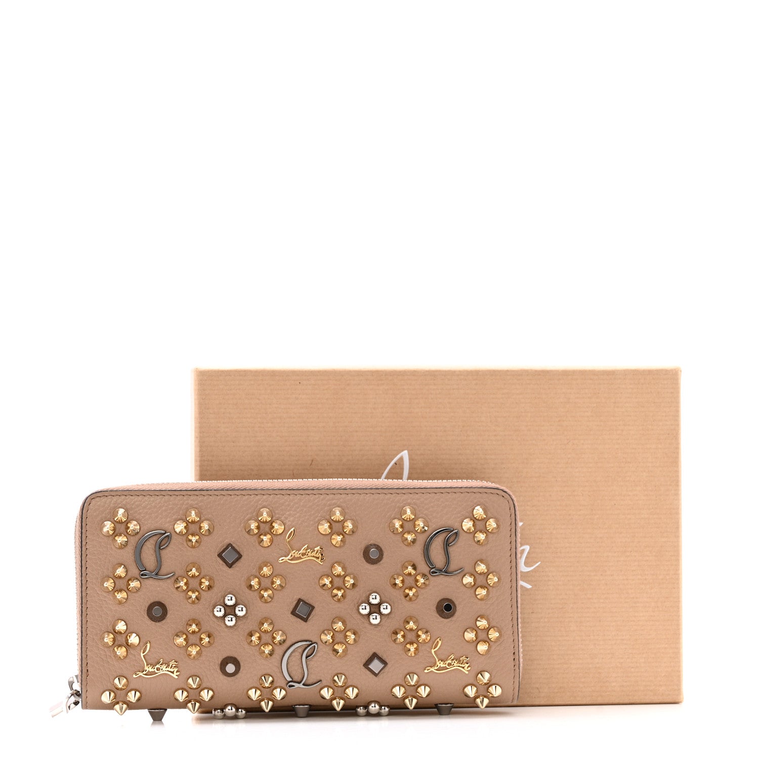 Christian Louboutin Calfskin Loubinthesky Panettone Wallet Roca Multicolor 11 of 11