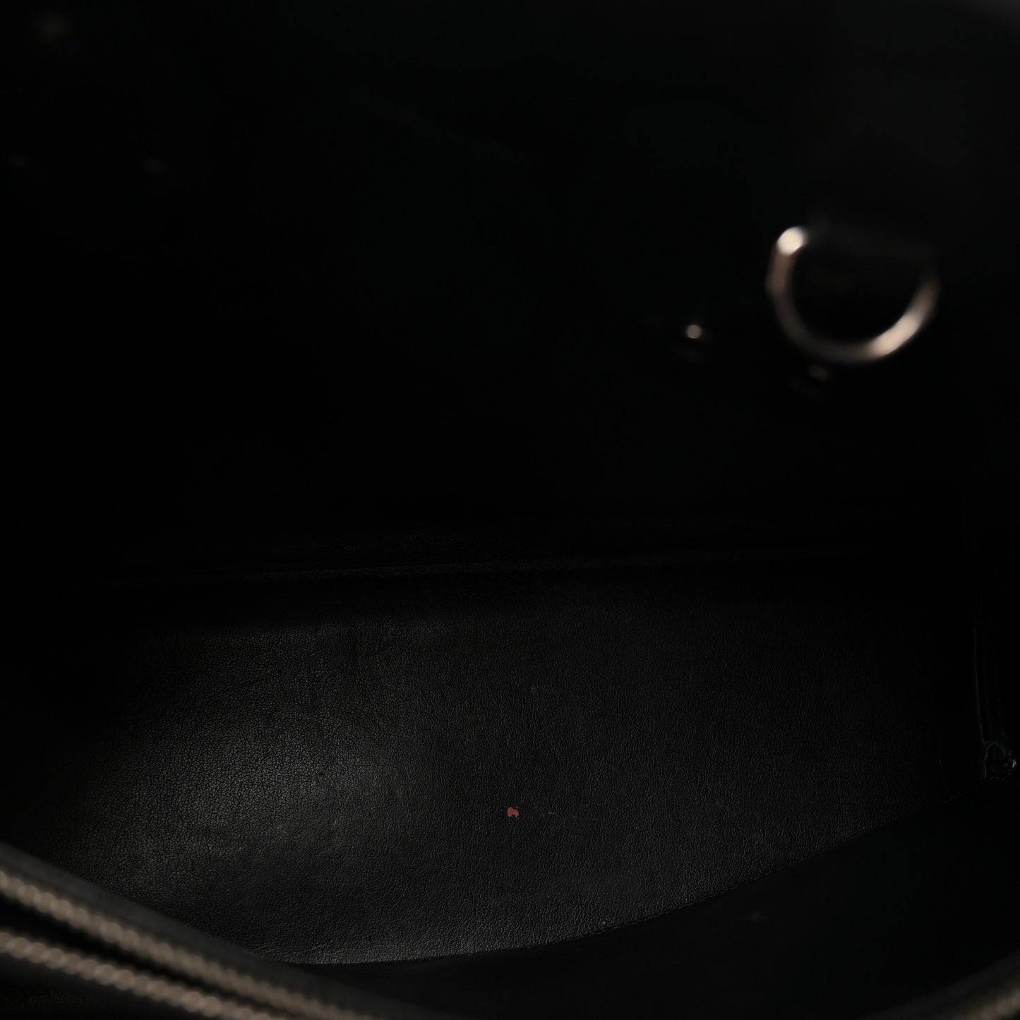 Grained Calfskin Small Sac De Jour Black