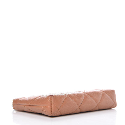 Chanel Caviar Quilted Key Holder Case Light Brown 4 of 9
