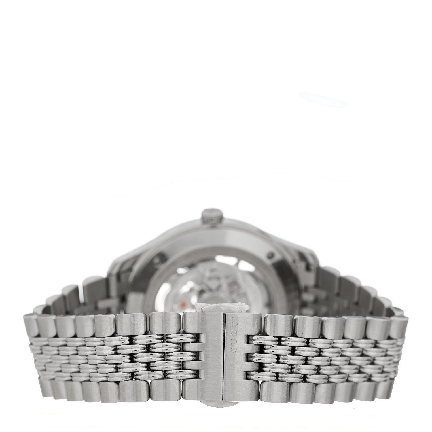 Gucci Stainless Steel 40mm G-Timeless Skeleton Charm Automatic Watch 3 of 5