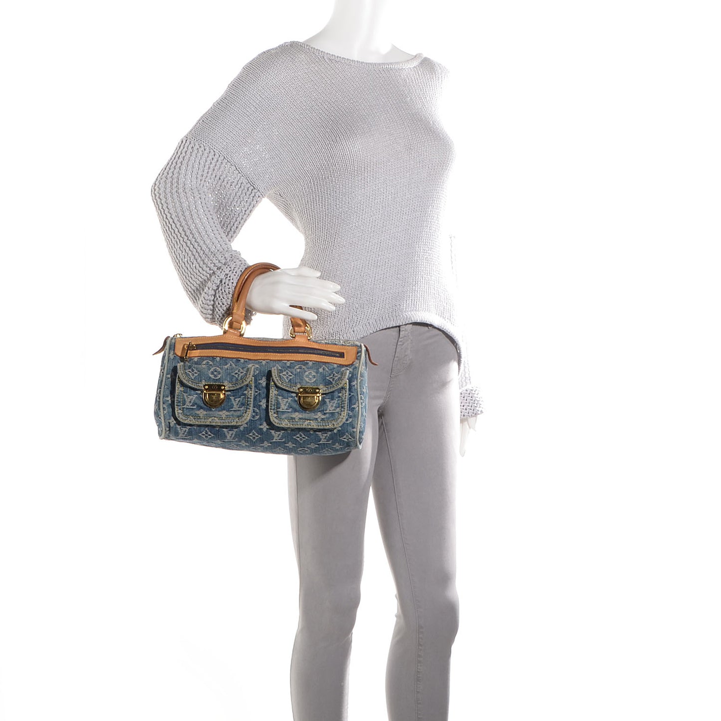 Monogram Denim Neo Speedy Blue