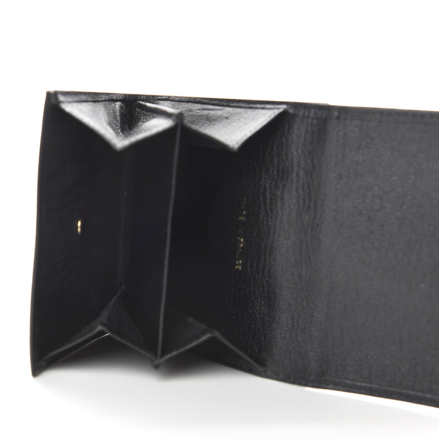 Chanel Goatskin Compact Double Sided Wallet Black 6 of 9