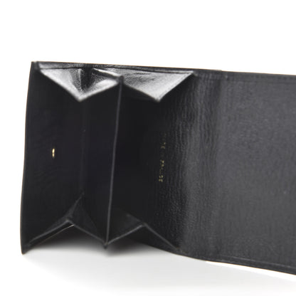 Chanel Goatskin Compact Double Sided Wallet Black 6 of 9