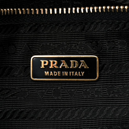 Prada Nappa Metal Grommet Bauletto Black 6 of 9