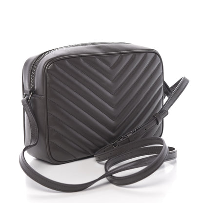 Saint Laurent Calfskin Matelasse Monogram Lou Camera Bag Pebble 3 of 9