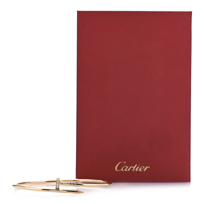 Cartier 18K Yellow Gold Diamond Small Juste Un Clou Bracelet 19 4 of 4