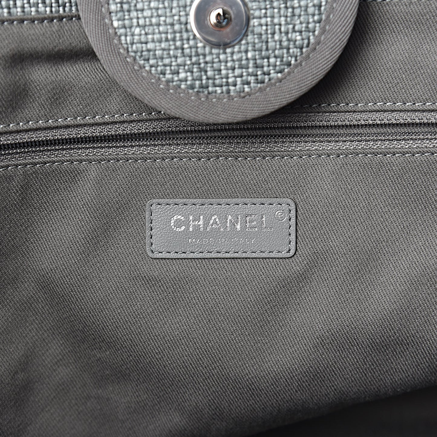 Canvas Large Deauville Tote Grey