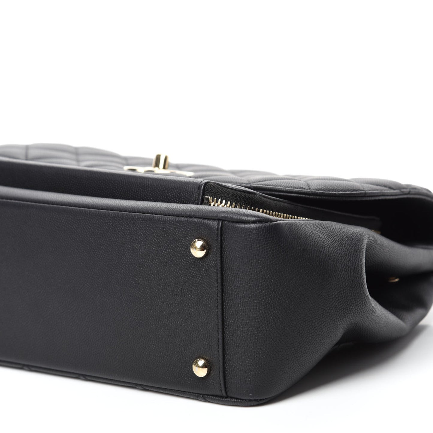 Caviar Quilted Large Business Affinity Flap Black