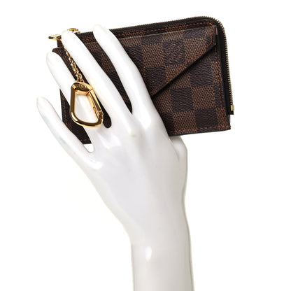 Louis Vuitton Damier Ebene Recto Verso Card Holder Rose Ballerine 2 of 7