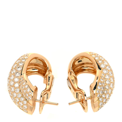 Cartier 18K Yellow Gold Diamond Colisee Earrings 3 of 4