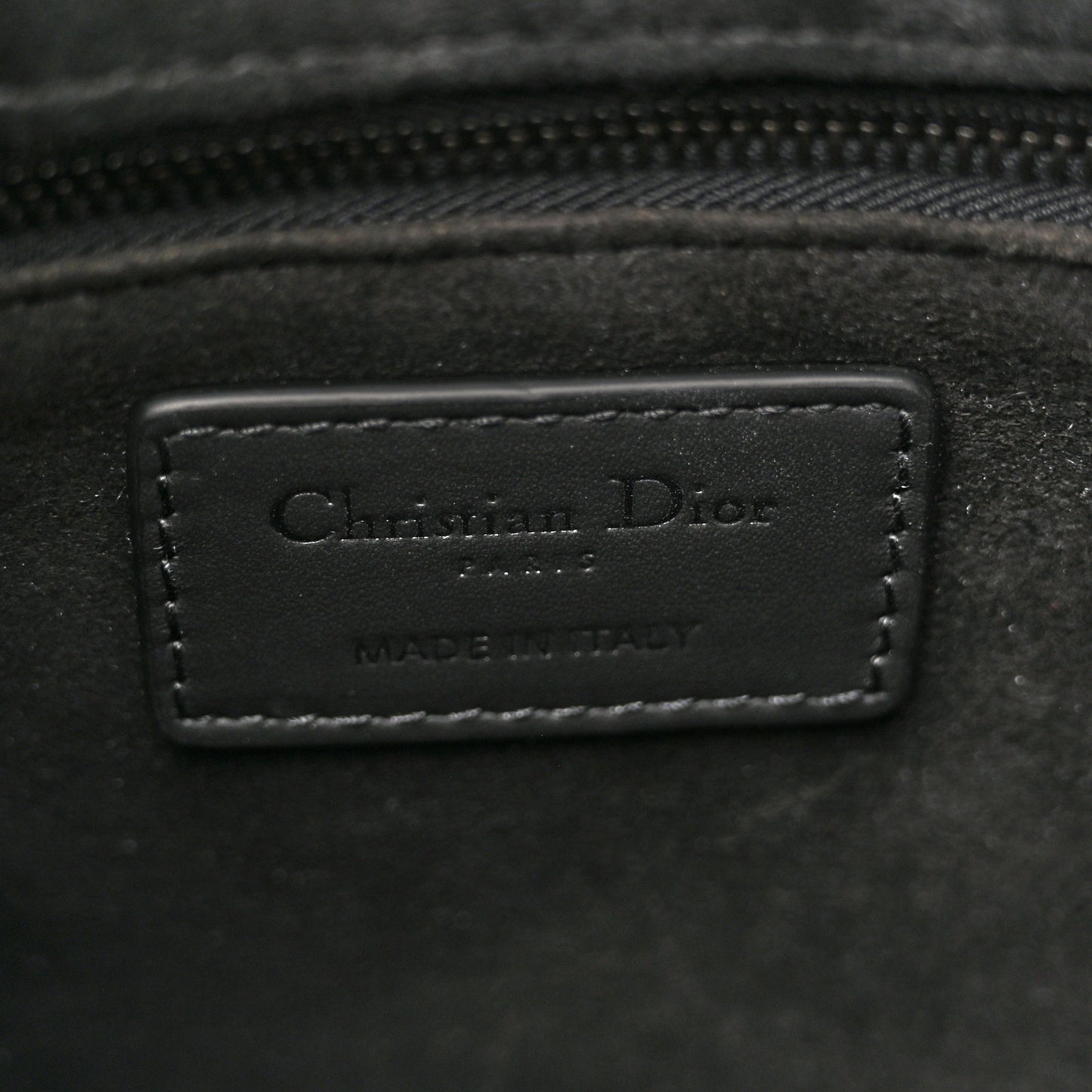 Ultra Matte Calfskin Cannage Medium Lady Dior Black