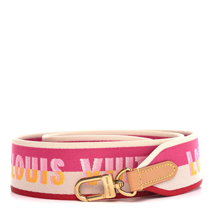 Louis Vuitton Jacquard Speedy Bandouliere 20 Shoulder Strap Pink Peony 1 of 3