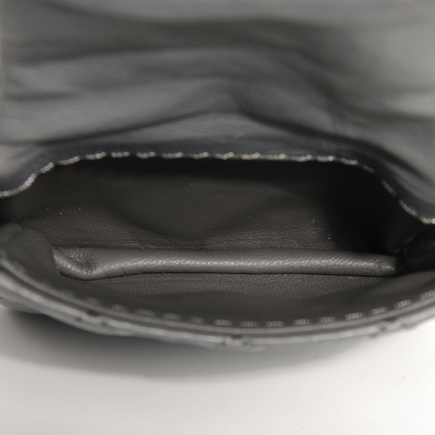 Leather Quilted Reissue Mini Belt Bag Grey