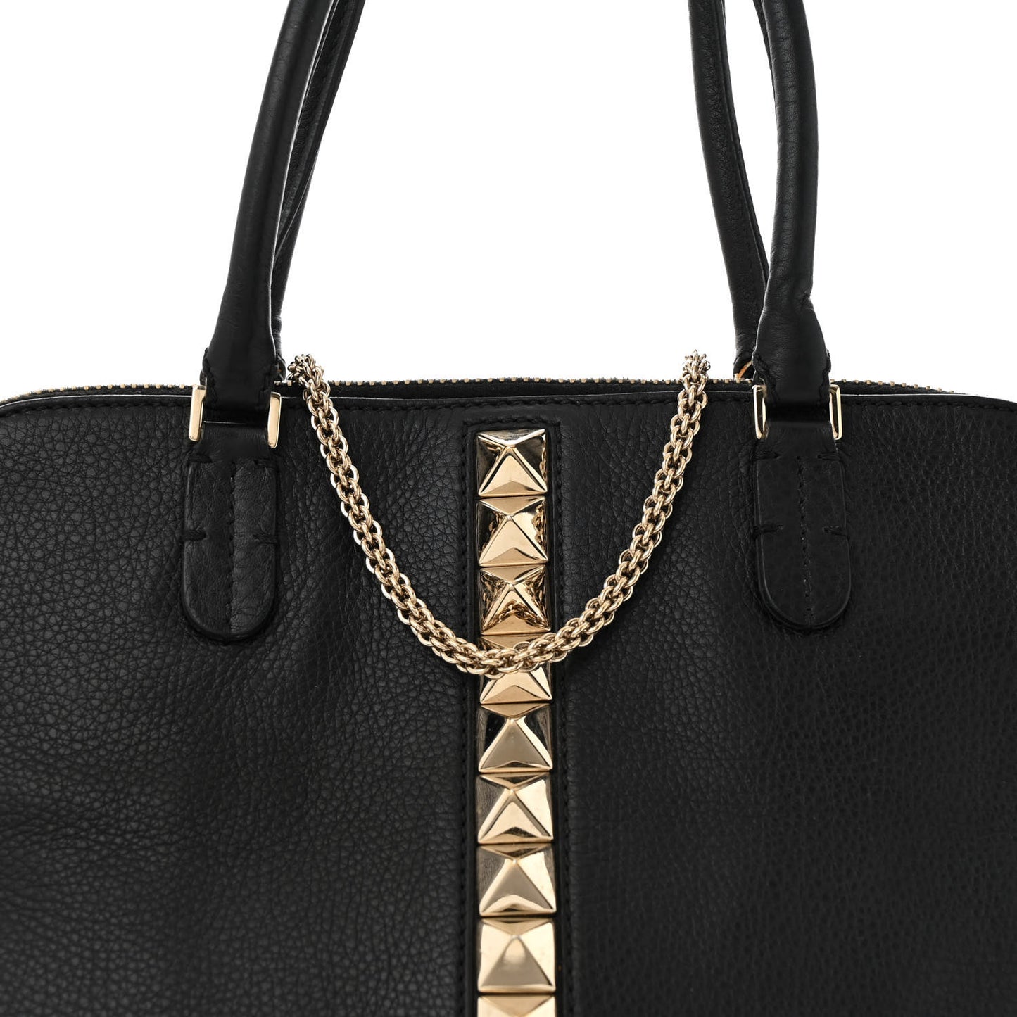 Grained Calfskin Va Va Voom Shoulder Bag Black