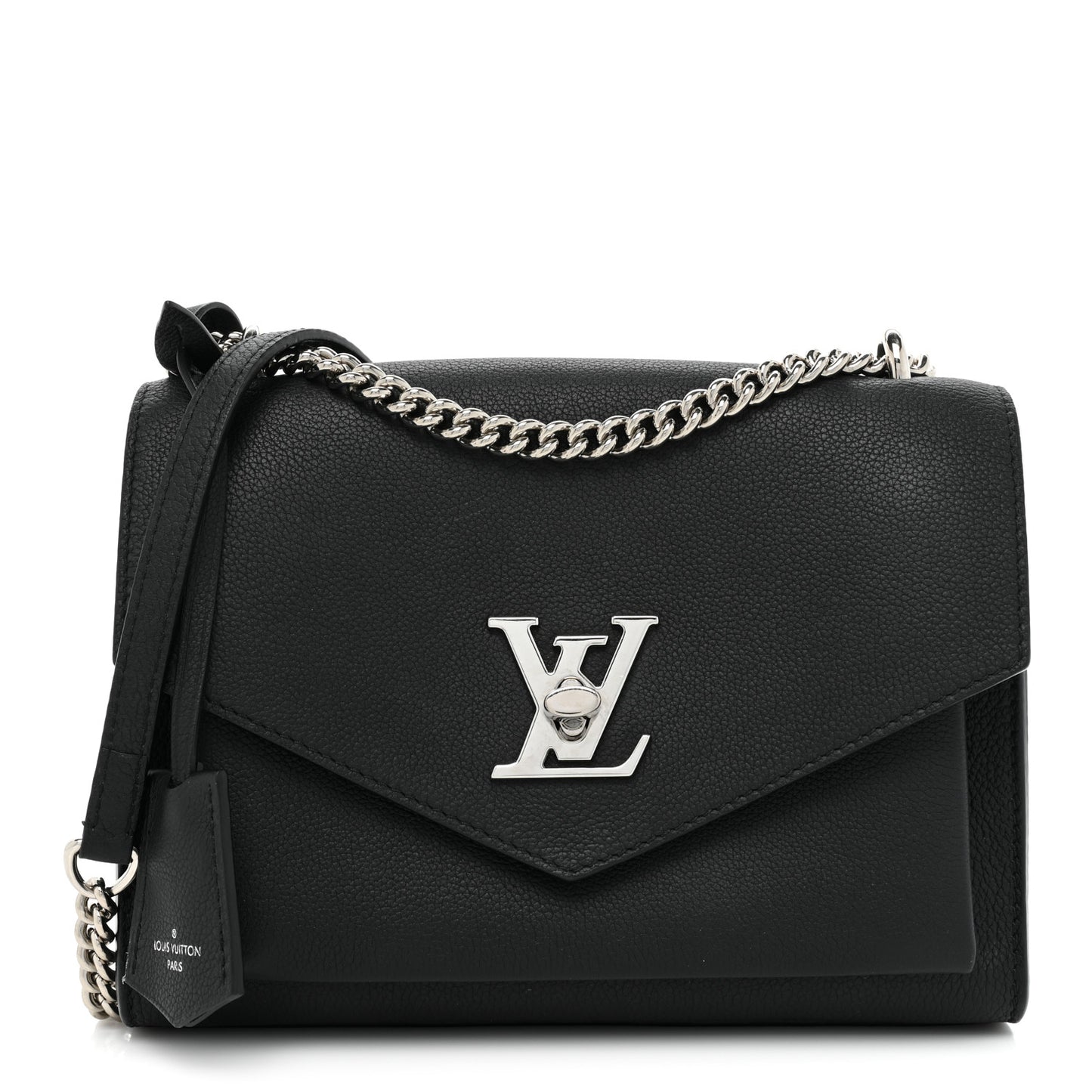 Soft Calfskin My Lockme Chain Bag BB Black