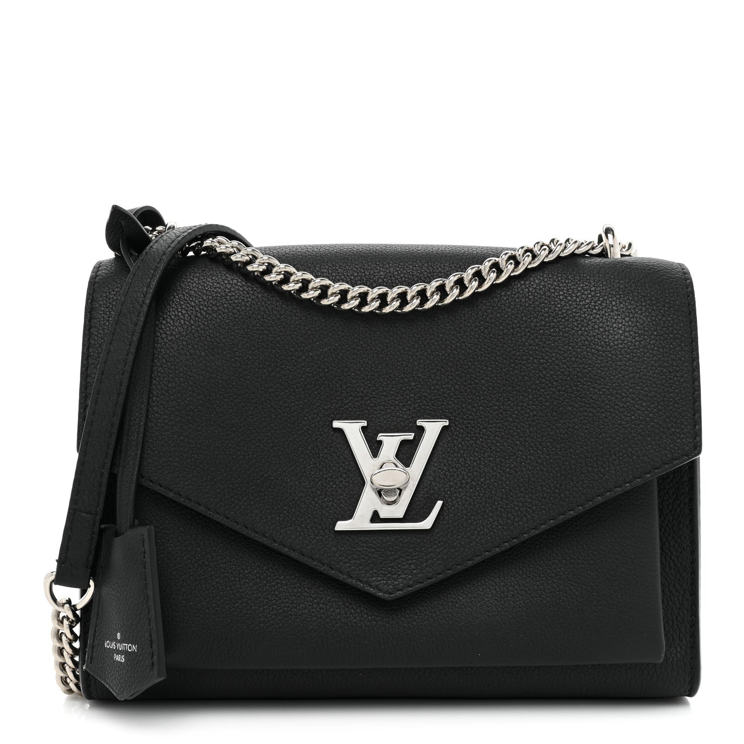 Louis Vuitton Soft Calfskin My Lockme Chain Bag BB Black 1 of 9