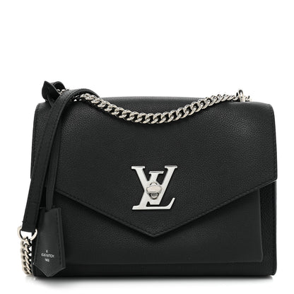 Louis Vuitton Soft Calfskin My Lockme Chain Bag BB Black 1 of 9