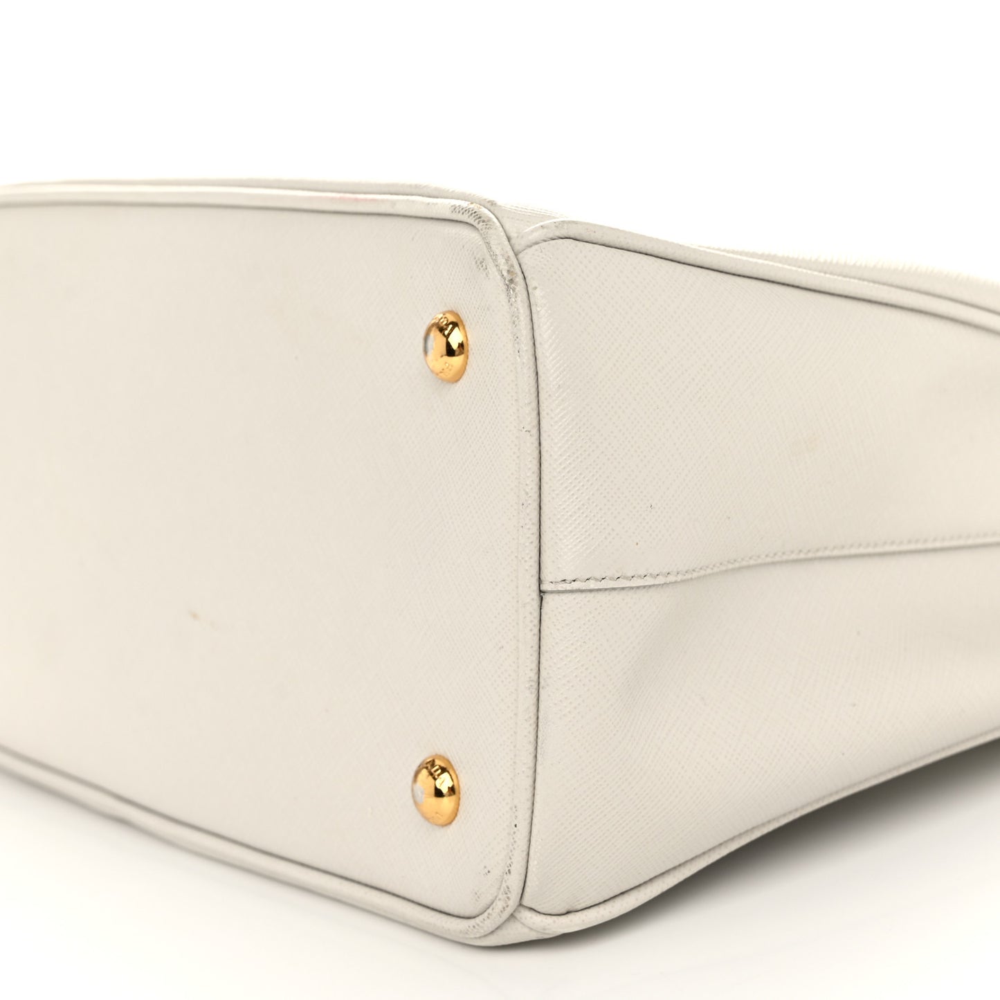 Saffiano Medium Galleria Double Zip Tote Talco