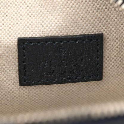 Gucci GG Supreme Monogram Textured Calfskin Web Mini Ophidia Messenger Beige Blue 6 of 10