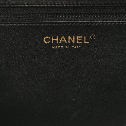 Chanel Caviar Quilted Large CC Filigree Vanity Case White Black 6 of 10