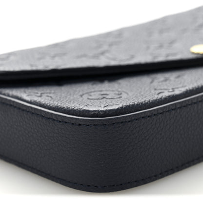 Louis Vuitton Empreinte Pochette Felicie Chain Wallet Navy 9 of 11