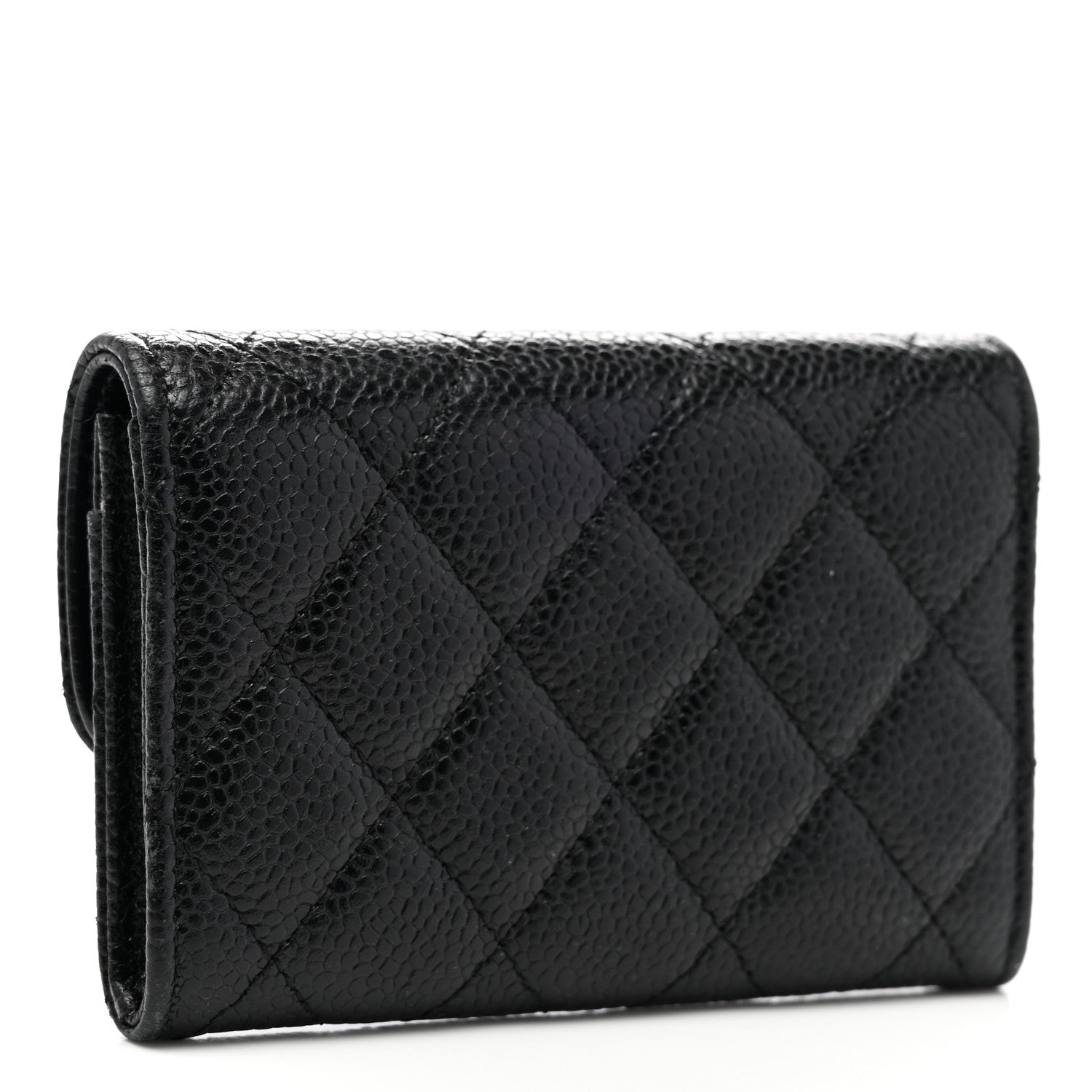 Chanel Caviar Quilted Flap Card Holder Black 3 of 9