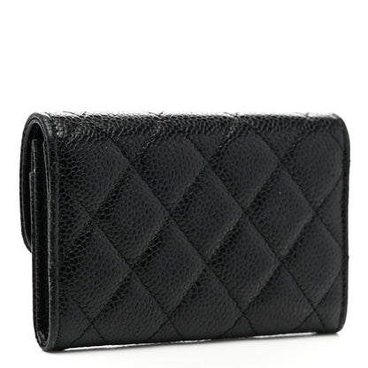 Chanel Caviar Quilted Flap Card Holder Black 3 of 9